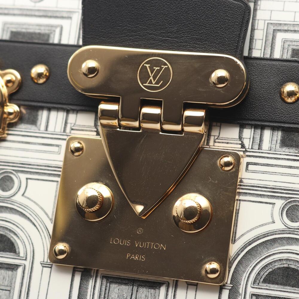 Louis Vuitton Fornasetti Malle Shoulder Bag White Brown Black - Picture 6 of 7